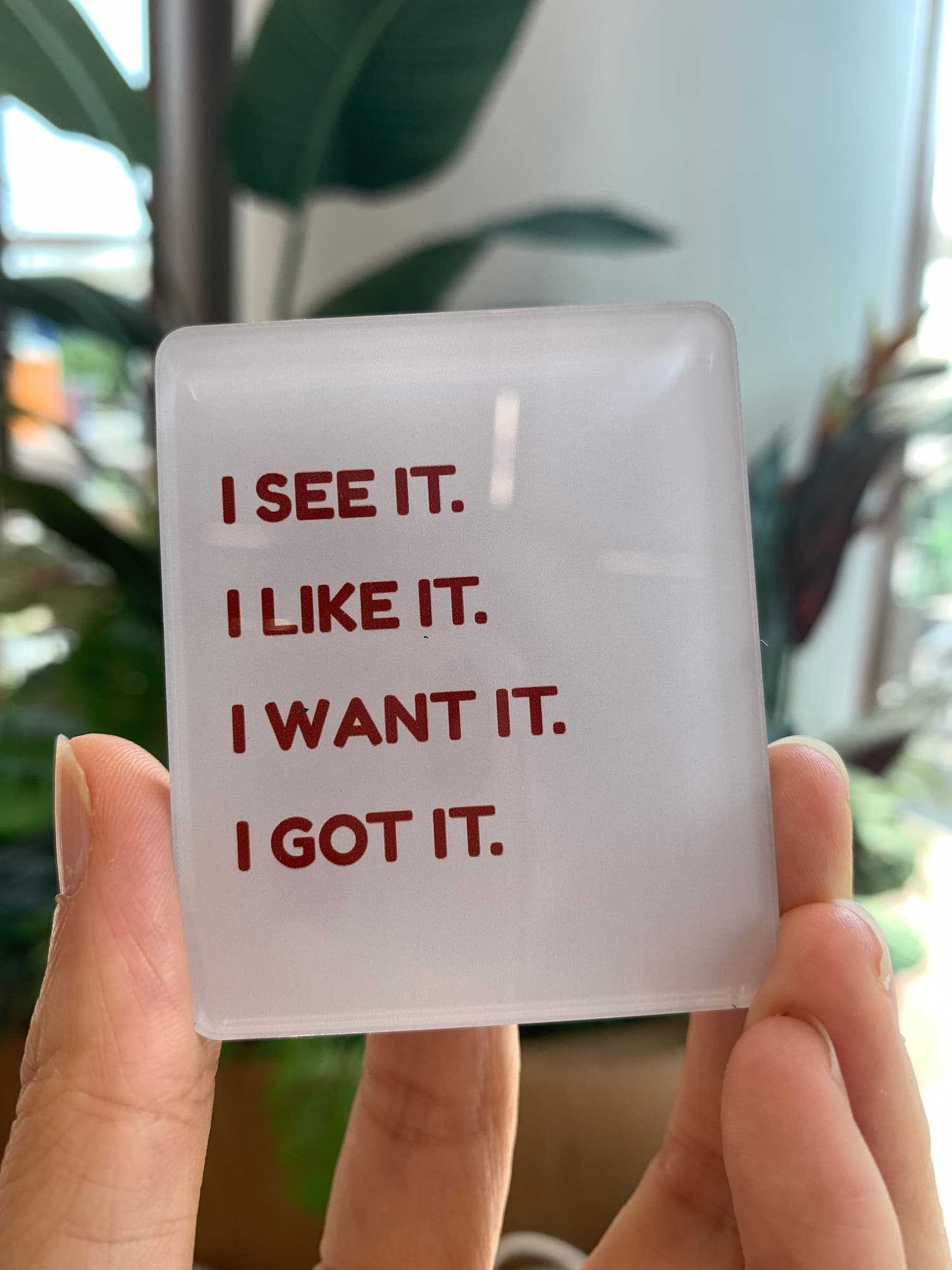 i got it acrylic magnets