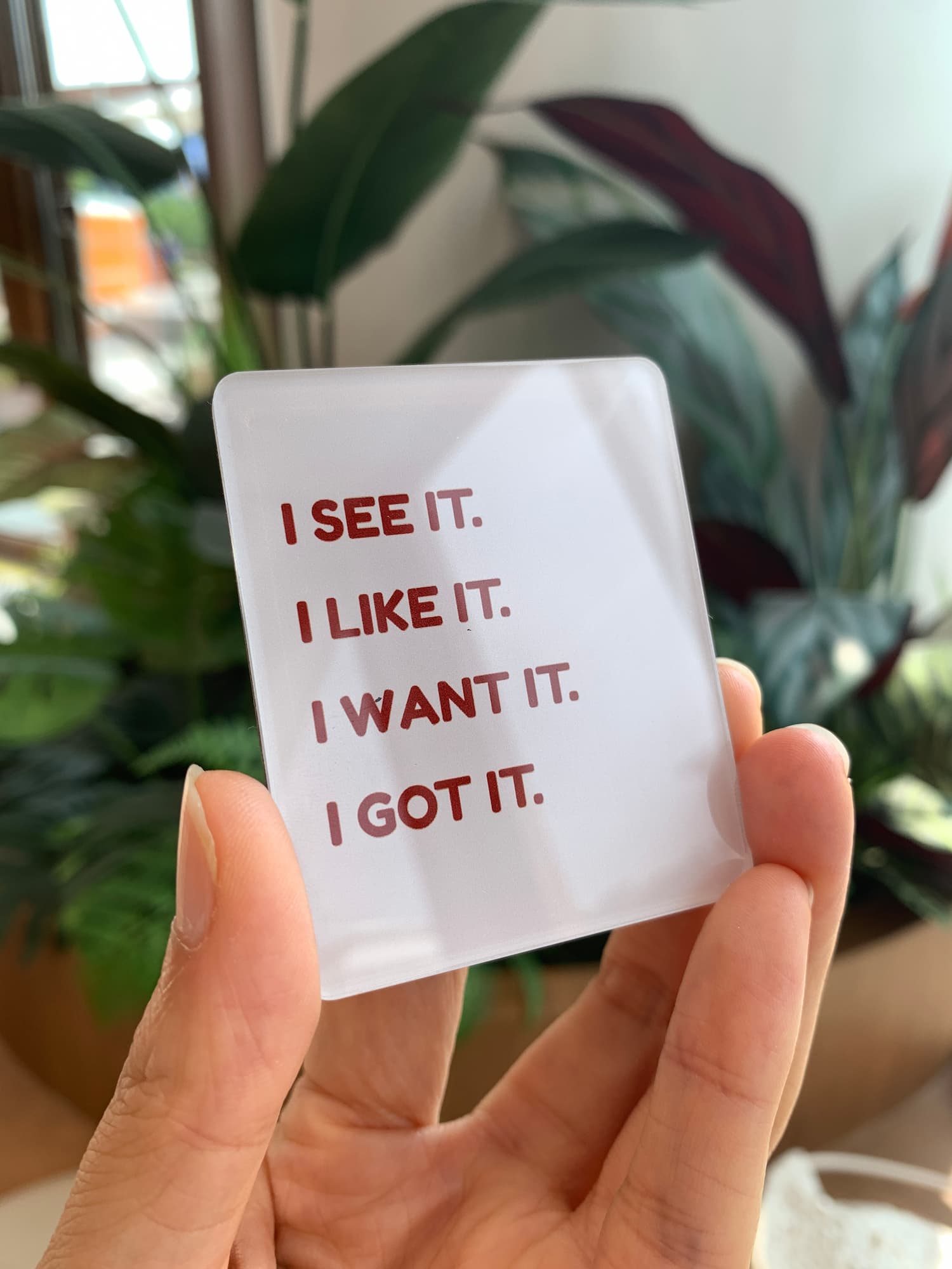 i got it acrylic magnets
