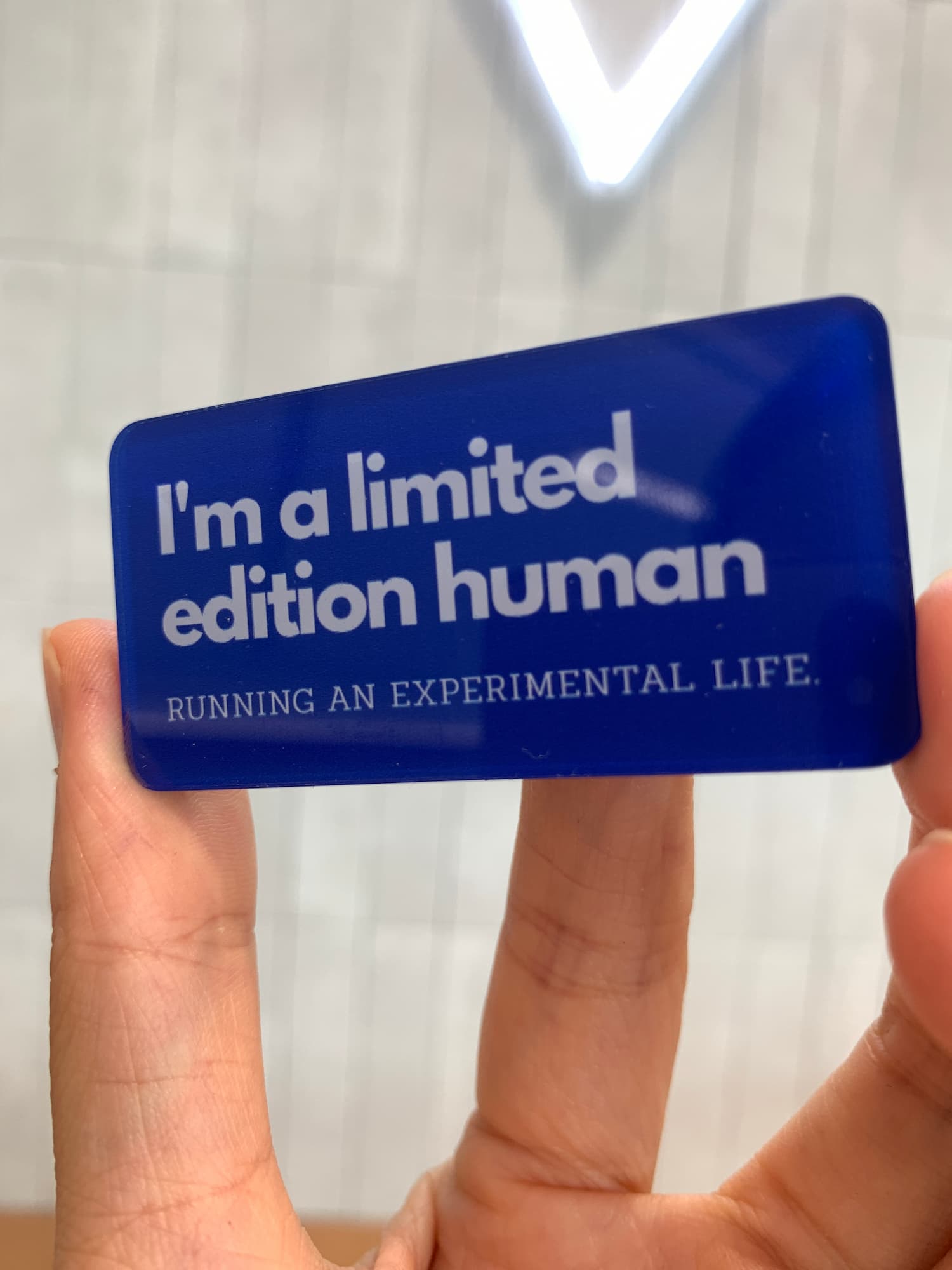 I'm a limited edition human acrylic magnets