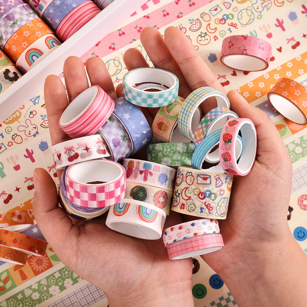 32-Roll Washi Tape Set – Decorative Craft Tape for Scrapbooking, Journals & Gift Wrapping