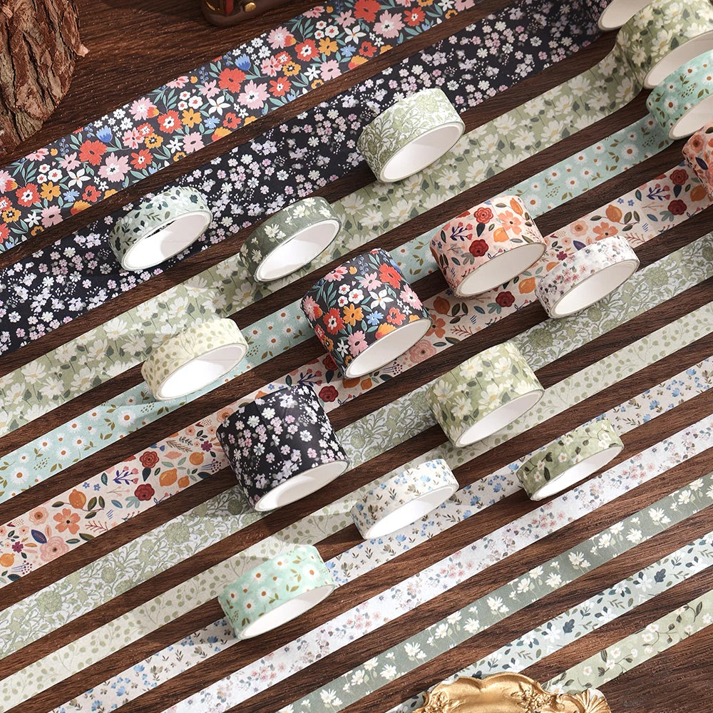 Rhapsodia vintage floral washi tape style