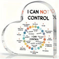 Mental Health Affirmation Heart-Shaped Acrylic Sign — Classroom & Therapy Decor for School Counselors & Social Workers
