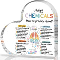 Happiness Chemicals Heart Acrylic Sign — Mental Health Awareness Decor for Classrooms, Counseling & Therapy Spaces