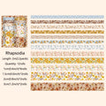 Orchid Boat vintage floral washi tape roll