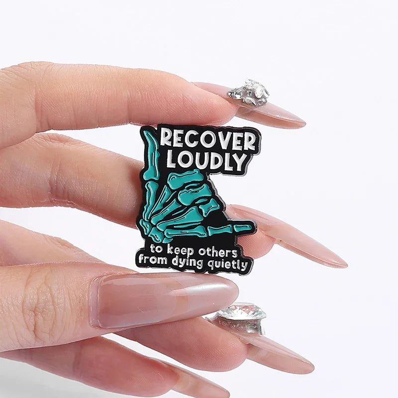 Humor Adult Proverb Enamel Pin — "All Drama Must Remain On The Stage" Funny Brooch Lapel Badge Gift for Friends