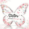 Butterfly-Shaped Acrylic Ornament — Heartfelt Gift for Sisters & Best Friends for Birthdays, Mother's Day & Christmas