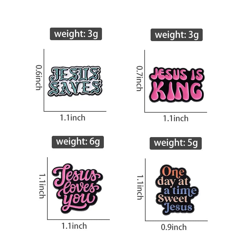 "Jesus, I Saw That" Enamel Pin — Funny Christian Faith Brooch Lapel Badge Accessory Gift for Believers