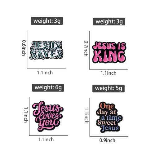 "Jesus, I Saw That" Enamel Pin — Funny Christian Faith Brooch Lapel Badge Accessory Gift for Believers