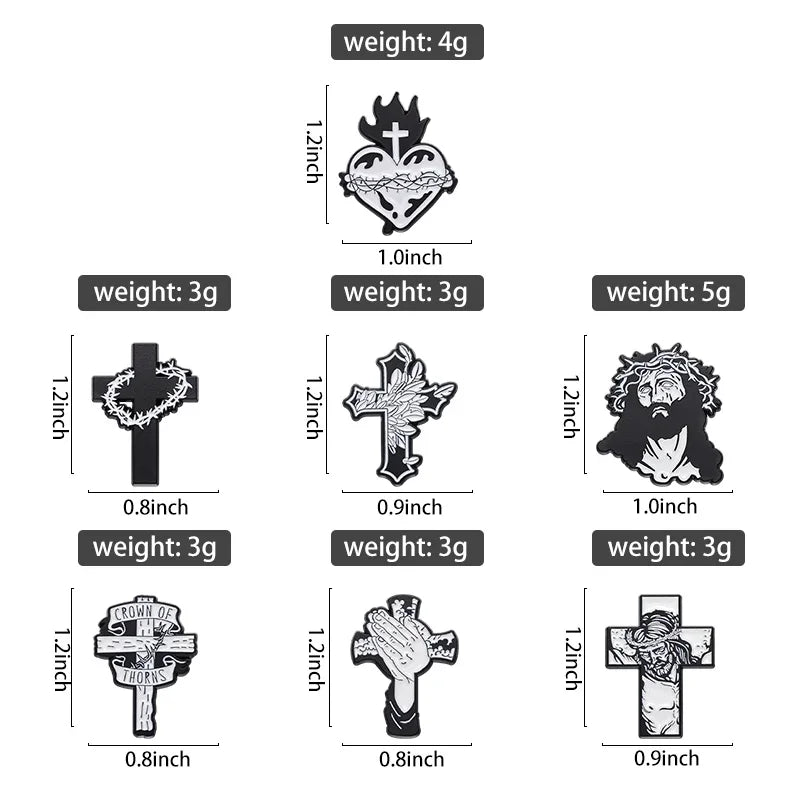 "Jesus, I Saw That" Enamel Pin — Funny Christian Faith Brooch Lapel Badge Accessory Gift for Believers