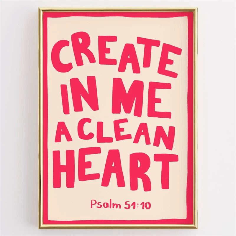 Faith Scripture Wall Art Poster — Read Your Bible Canvas Print