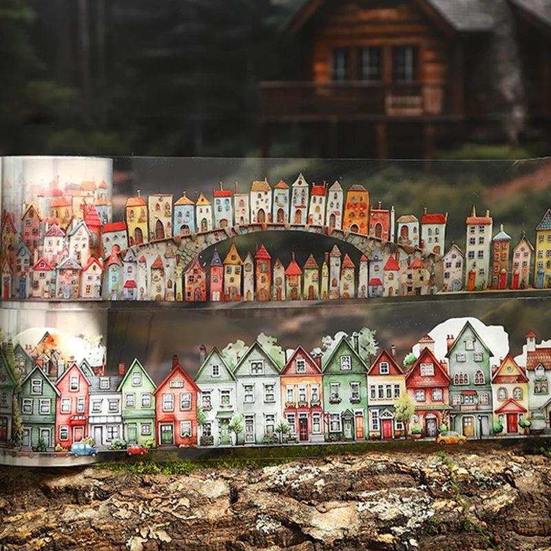 Wacky House washi tape pattern for planner pages