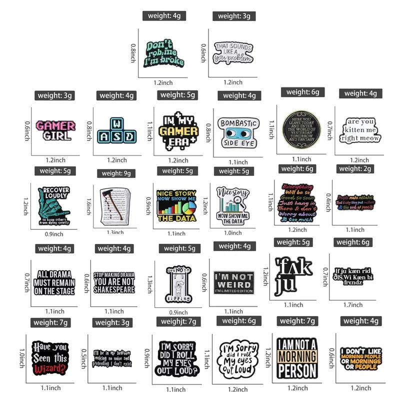 Humor Adult Proverb Enamel Pin — "All Drama Must Remain On The Stage" Funny Brooch Lapel Badge Gift for Friends