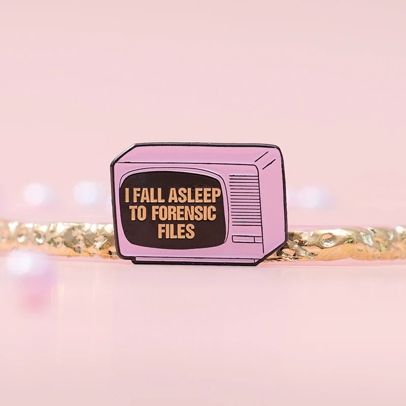 Retro TV Horror & Anime Enamel Pin — Movie Brooch Lapel Badge for Backpacks, Halloween & Punk Accessories