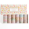 32-Roll Floral Washi Tape Set — Decorative Masking Tape for Journaling, Scrapbooking & DIY Crafts
