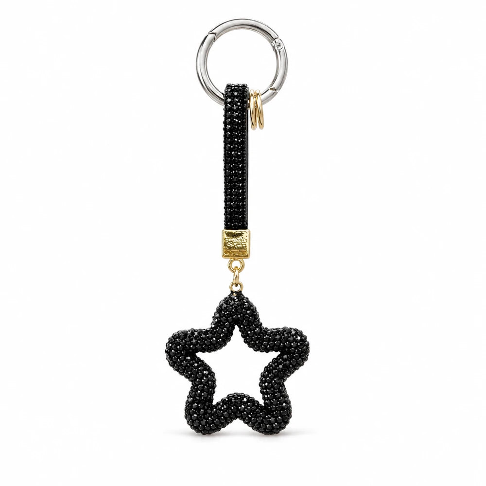 Rhinestone Star Keychain