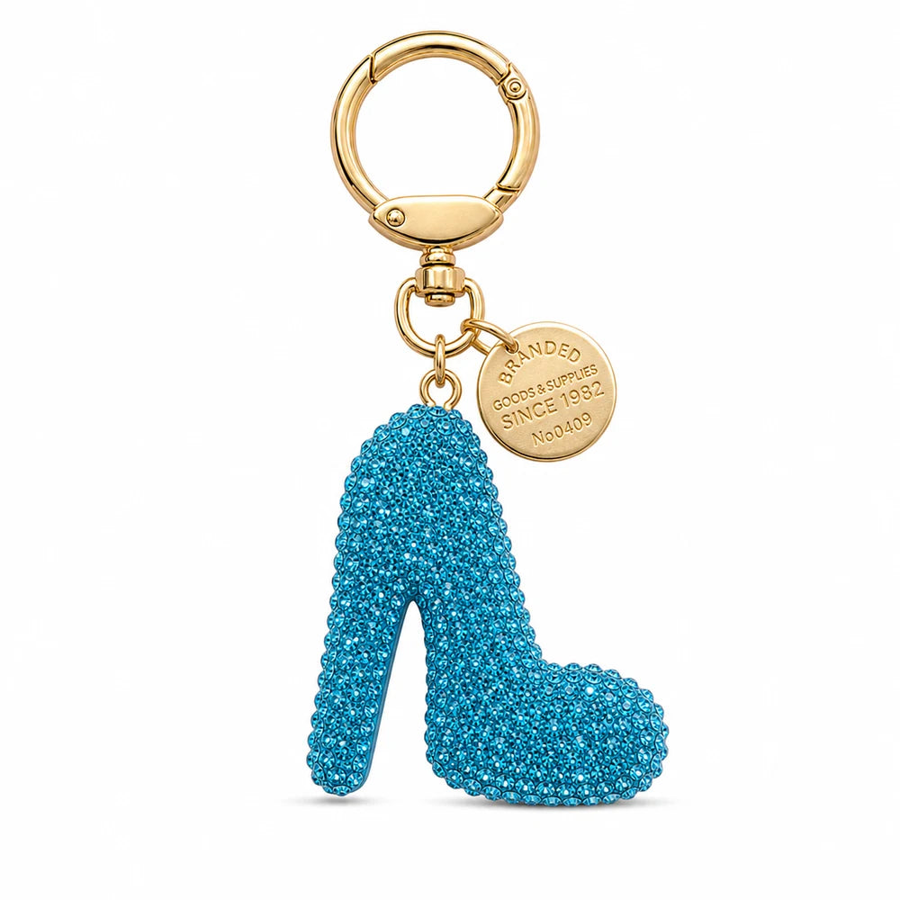 Rhinestone High Heel Keychain