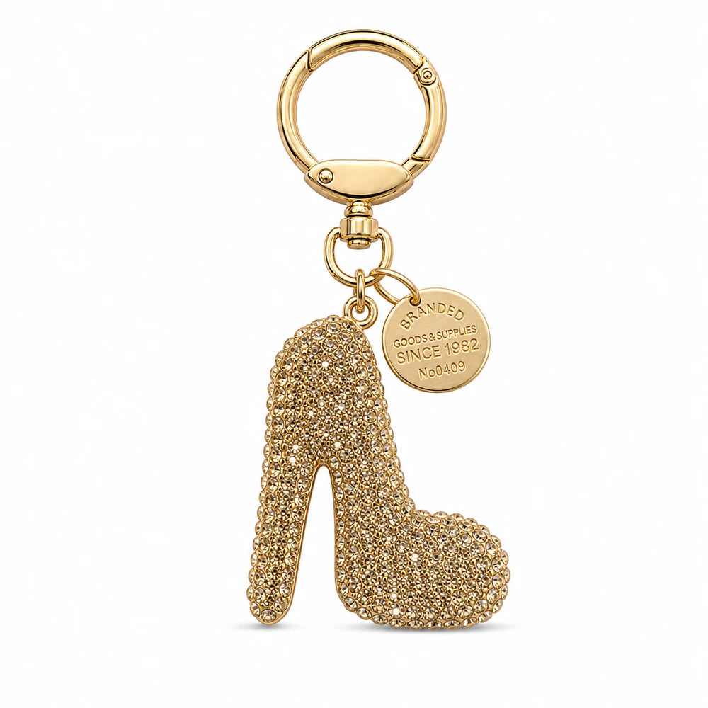 Rhinestone High Heel Keychain