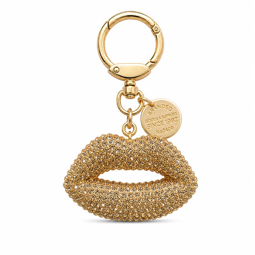 Rhinestone Lips Keychain