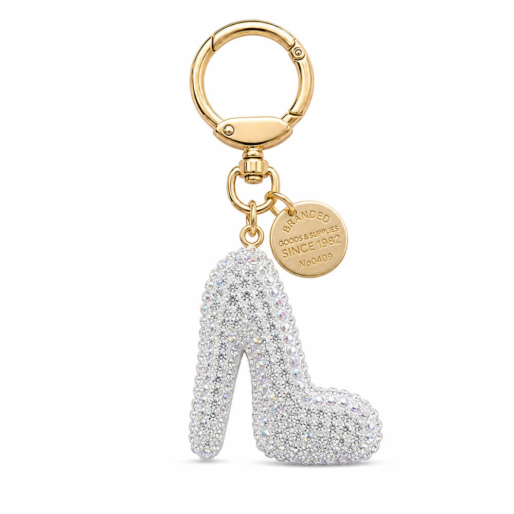 Rhinestone High Heel Keychain