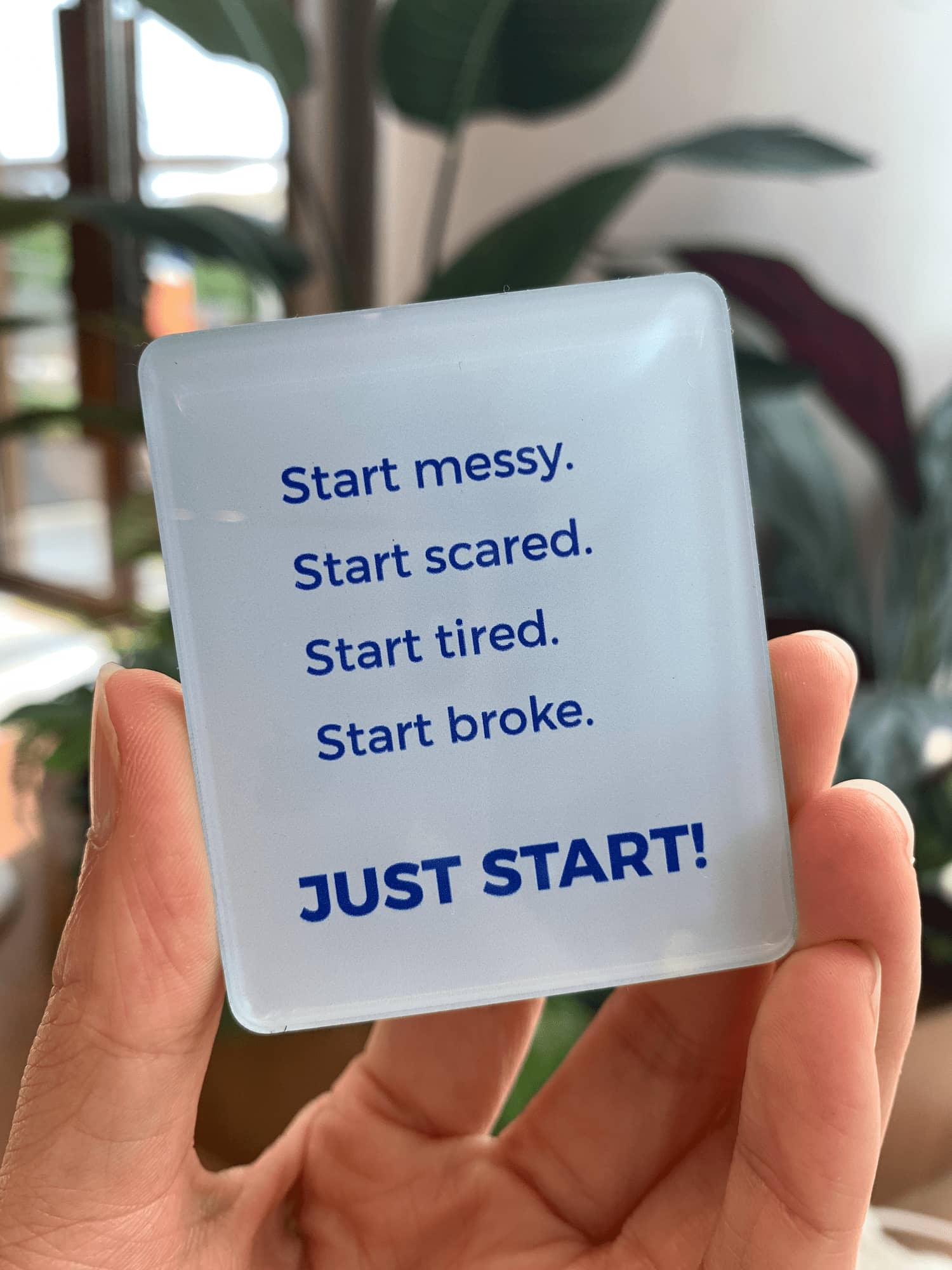just start acrylic magnet
