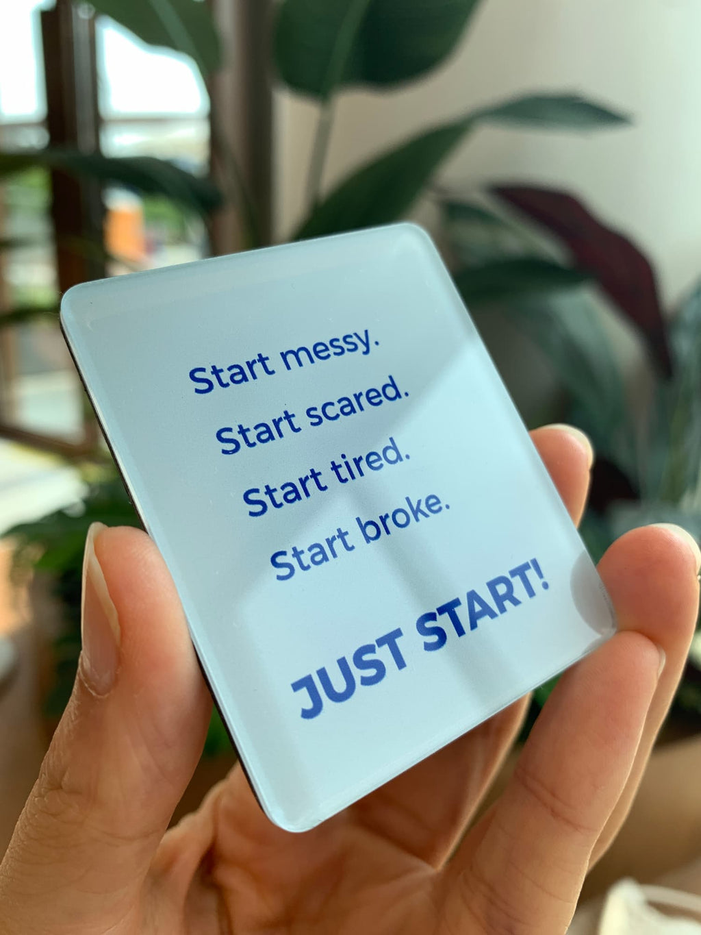 just start acrylic magnet