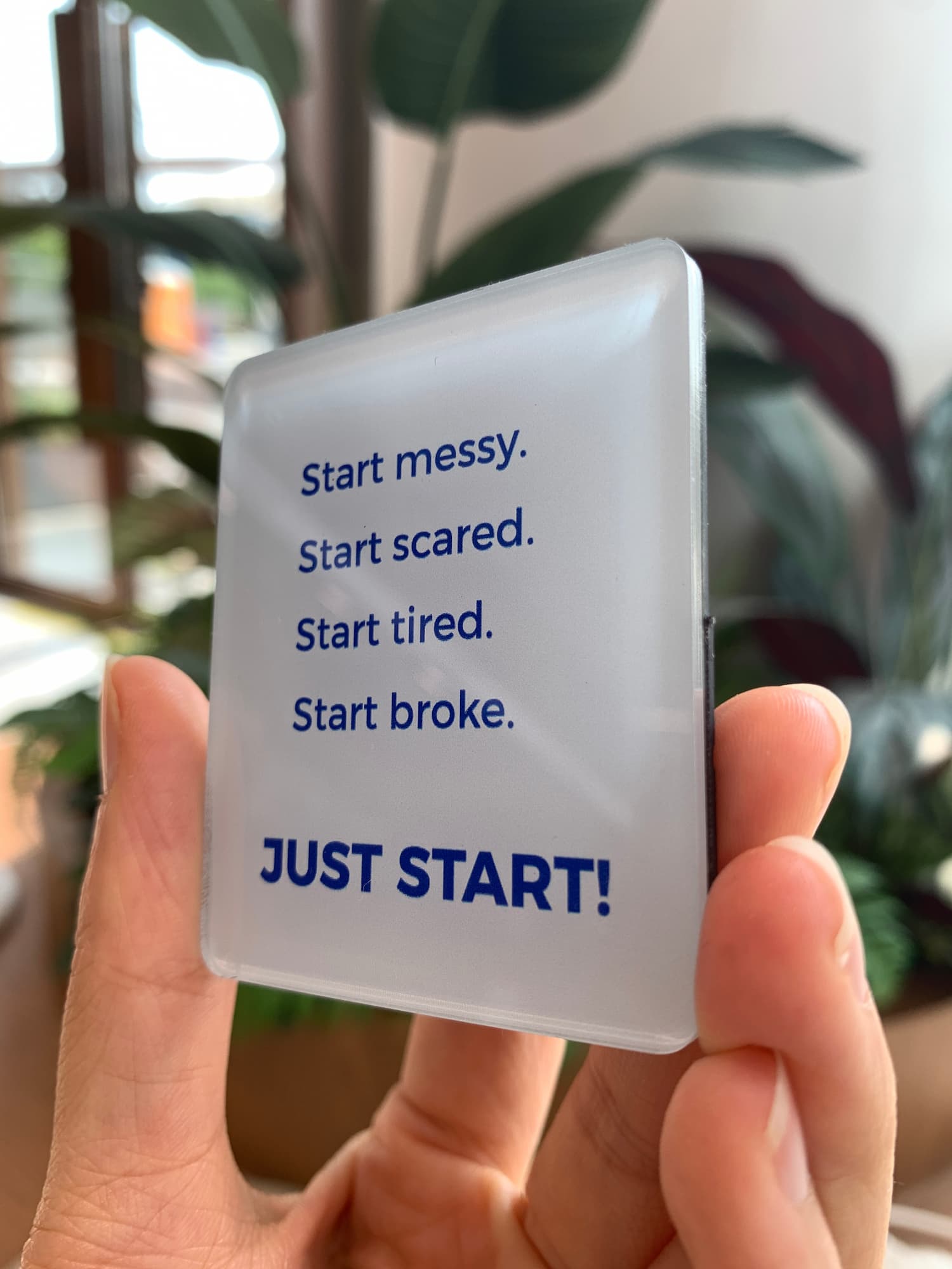 just start acrylic magnet