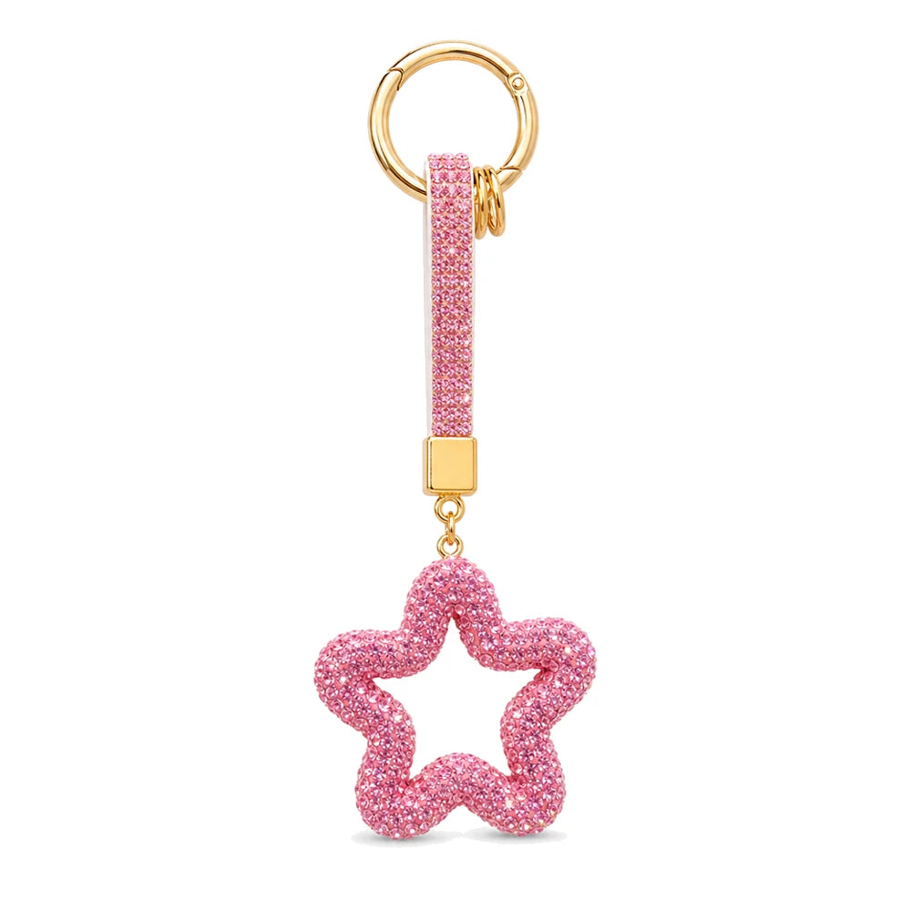 Rhinestone Star Keychain