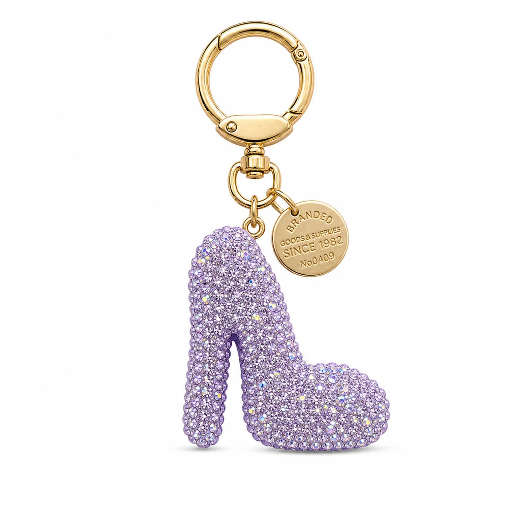 Rhinestone High Heel Keychain