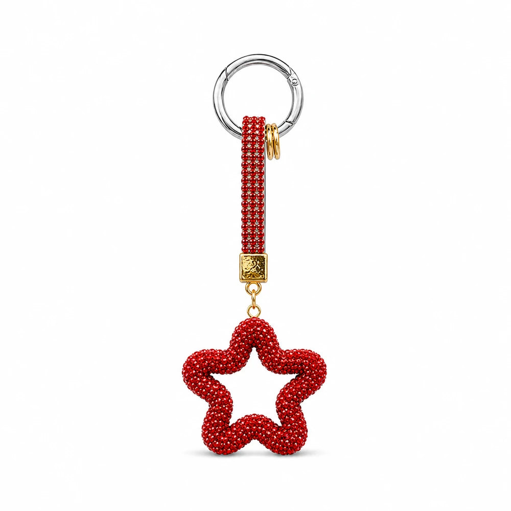 Rhinestone Star Keychain